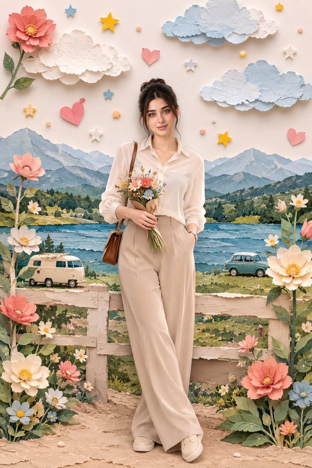 Create a premium whimsical handcrafted paper-collage diorama inspired exactly… — AI-generated image by @AiwithLariab using GPT Image 2