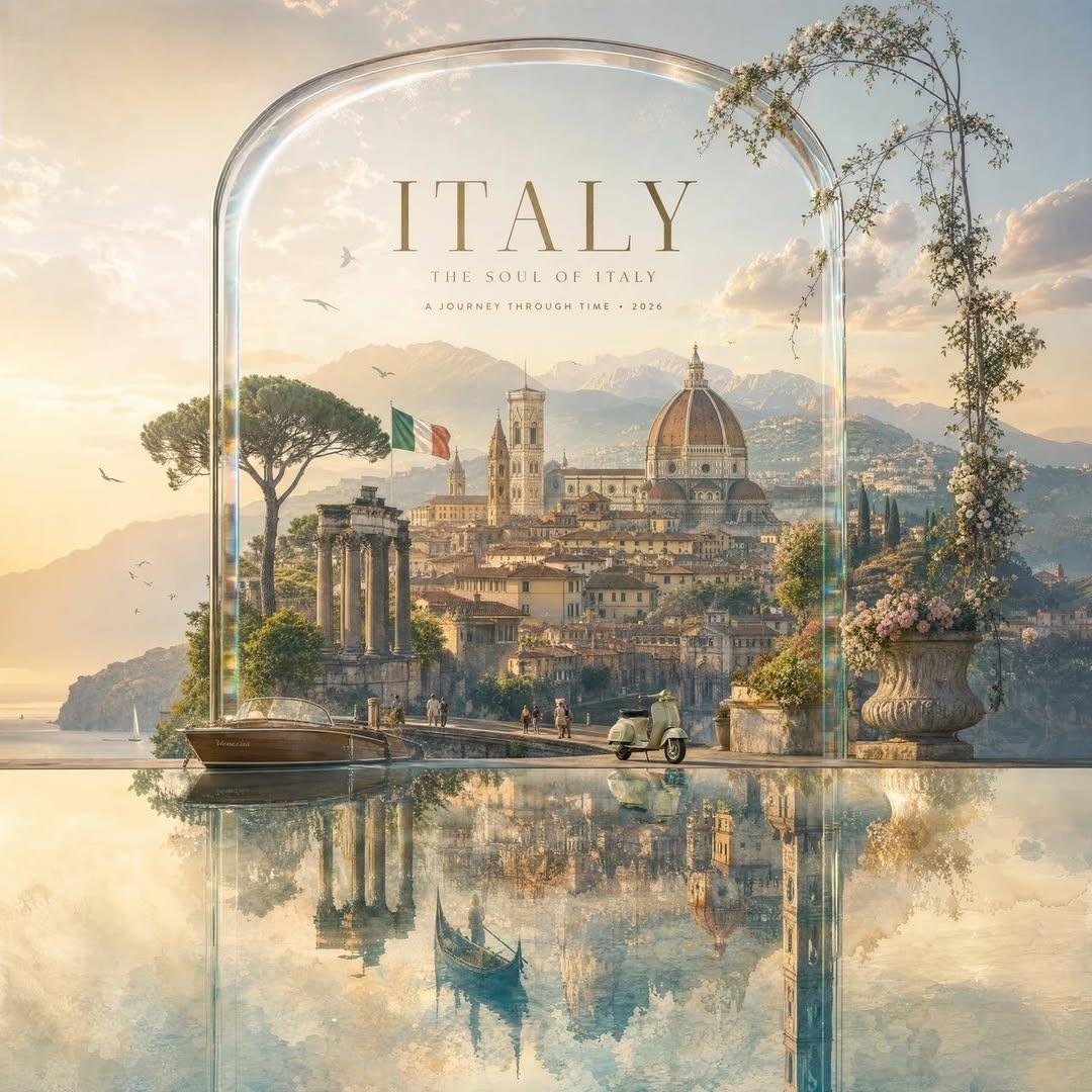 Create a luxurious, dreamy country travel-art collection in the exact visual… — AI-generated image by @Taaruk_ using GPT Image 2