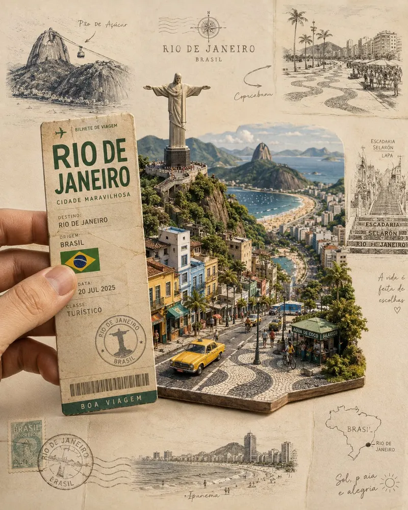 Create a highly detailed, photorealistic miniature travel-poster diorama… — GPT Image 2 prompt by @john_my07