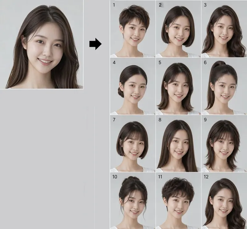 Create a 12-panel grid (3 columns × 4 rows, numbered 1 to 12) showing the SAME… — GPT Image 2 prompt by @Ciri_ai