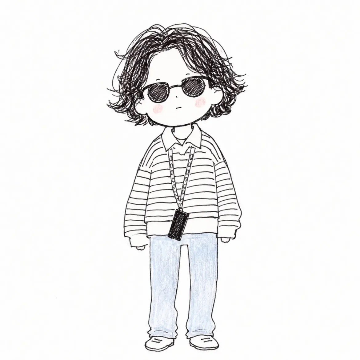 Transform the subject from the reference image into a cute, quirky hand-drawn… — AI-generated image by @Sairah_0 using GPT Image 2