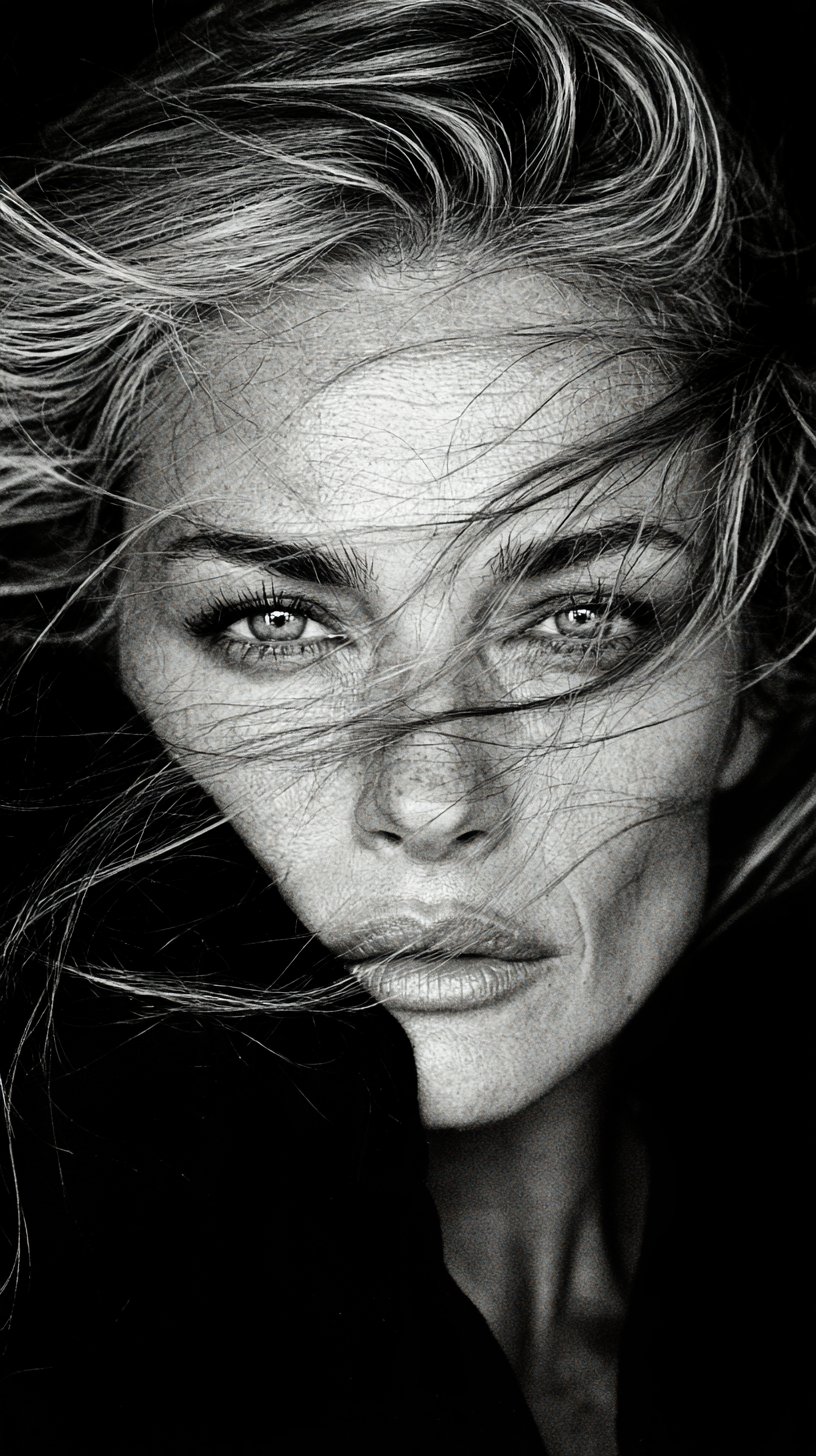 I love piercing eyes Midjourney v8.2 Sref Style Share artistic portrait of a… — AI-generated image by @carolletta using Midjourney