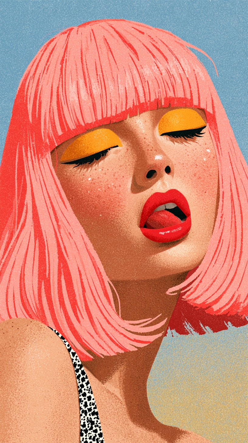 This is feminine love 💗 Midjourney v8.2 Sref Style Share artistic portrait of… — AI-generated image by @carolletta using Midjourney