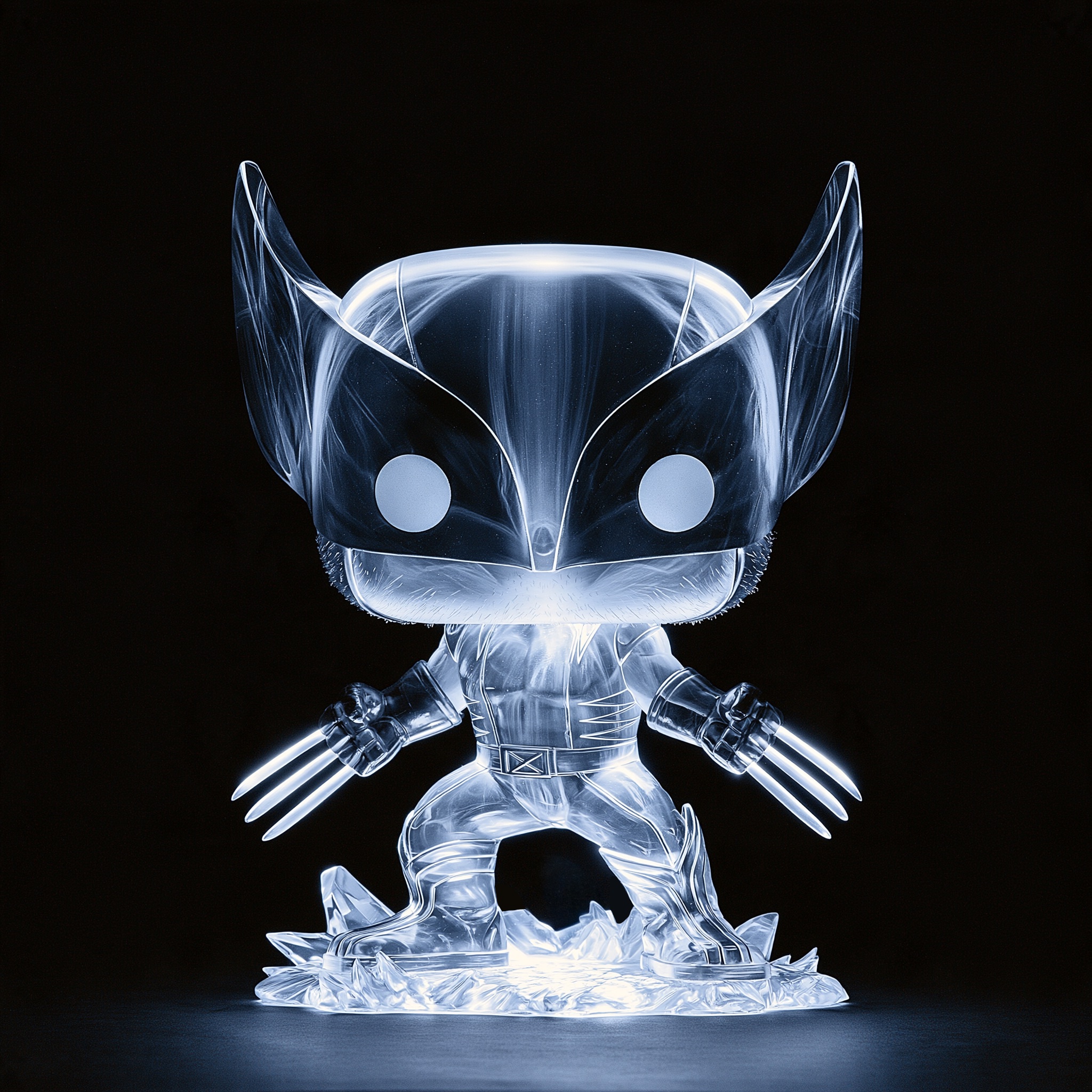 Midjourney --sref 786704155 Glass Double Exposure Overlays Funko Pop Wolverine,… — AI-generated image by @michaelrabone using Midjourney