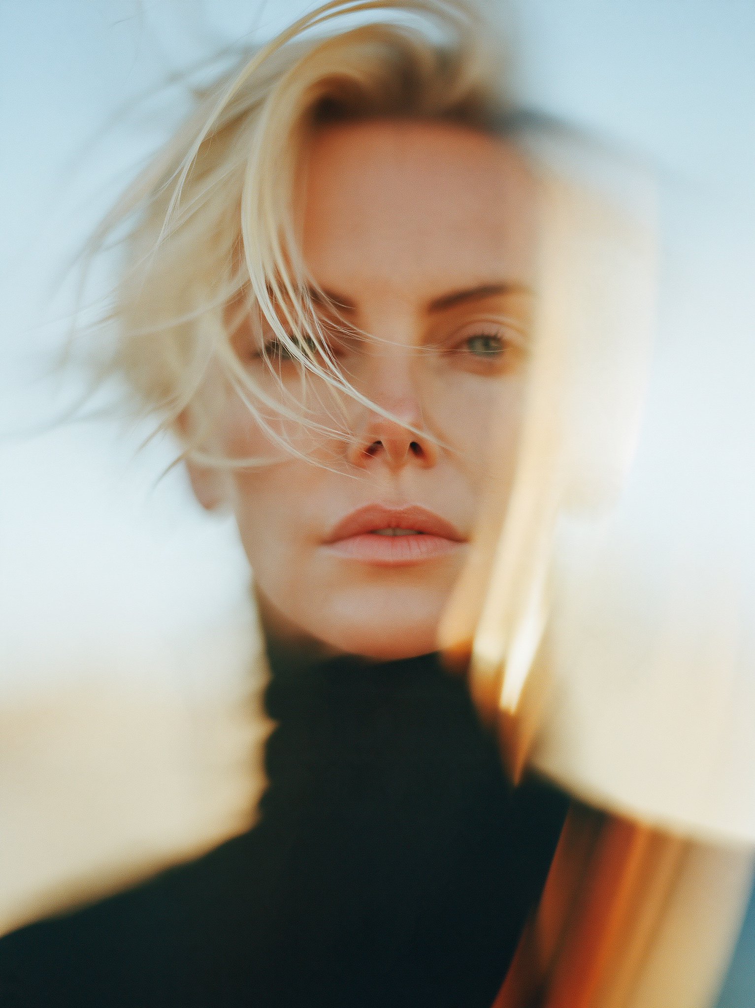 Charlize Theron, cinematic --ar 3:4 --raw --sref 1817778782::4 3349256275::3… — AI-generated image by @michaelrabone using Midjourney