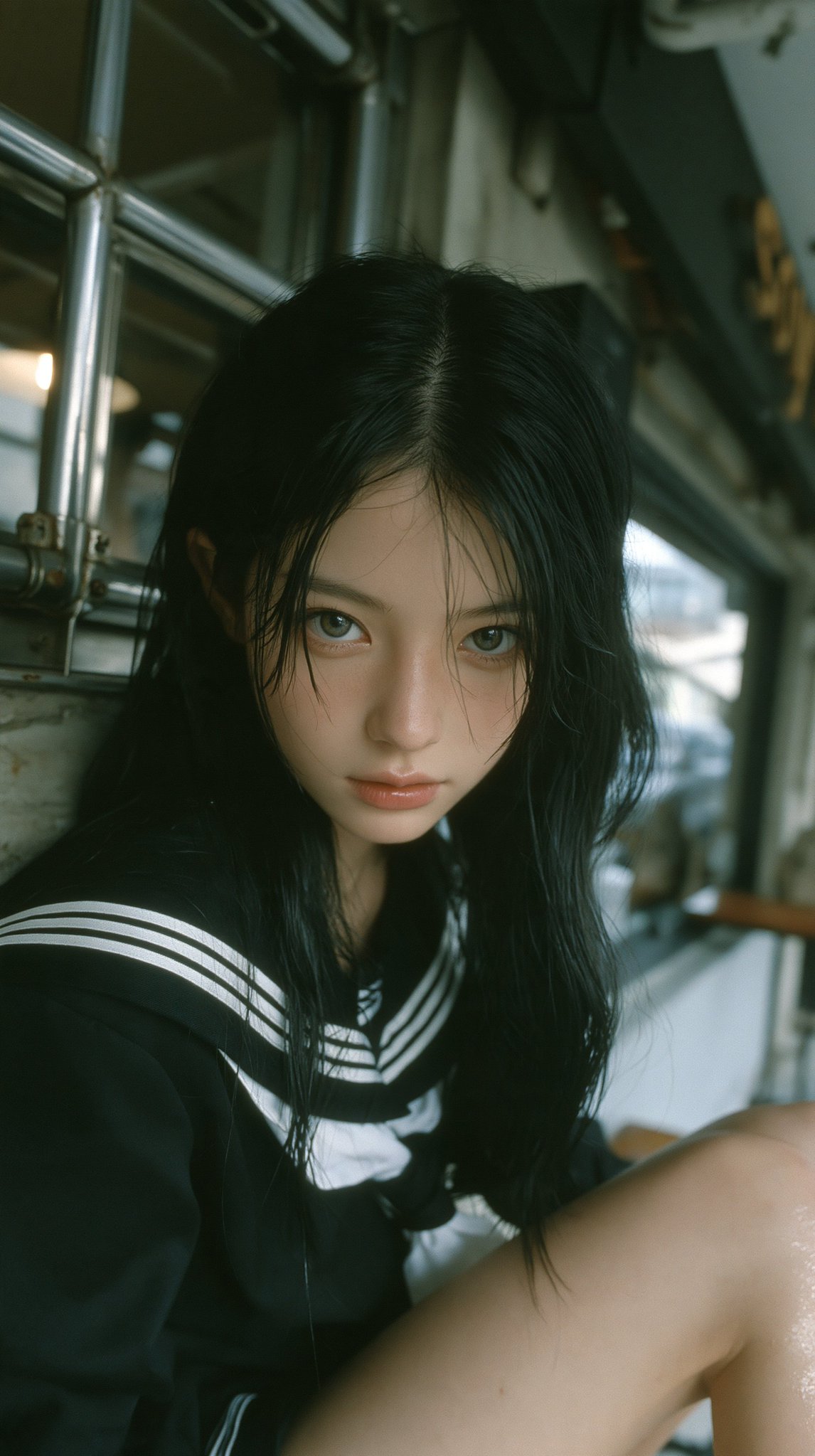 Midjourney V8.2 : Photorealistic editorial portrait. A 20 year old woman, soft… — AI-generated image by @VIBEQUIRKLABS using Midjourney