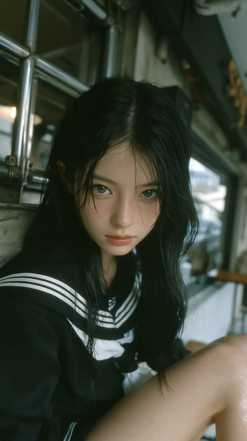 Midjourney V8.2 : Photorealistic editorial portrait. A 20 year old woman, soft… — Midjourney prompt by @VIBEQUIRKLABS