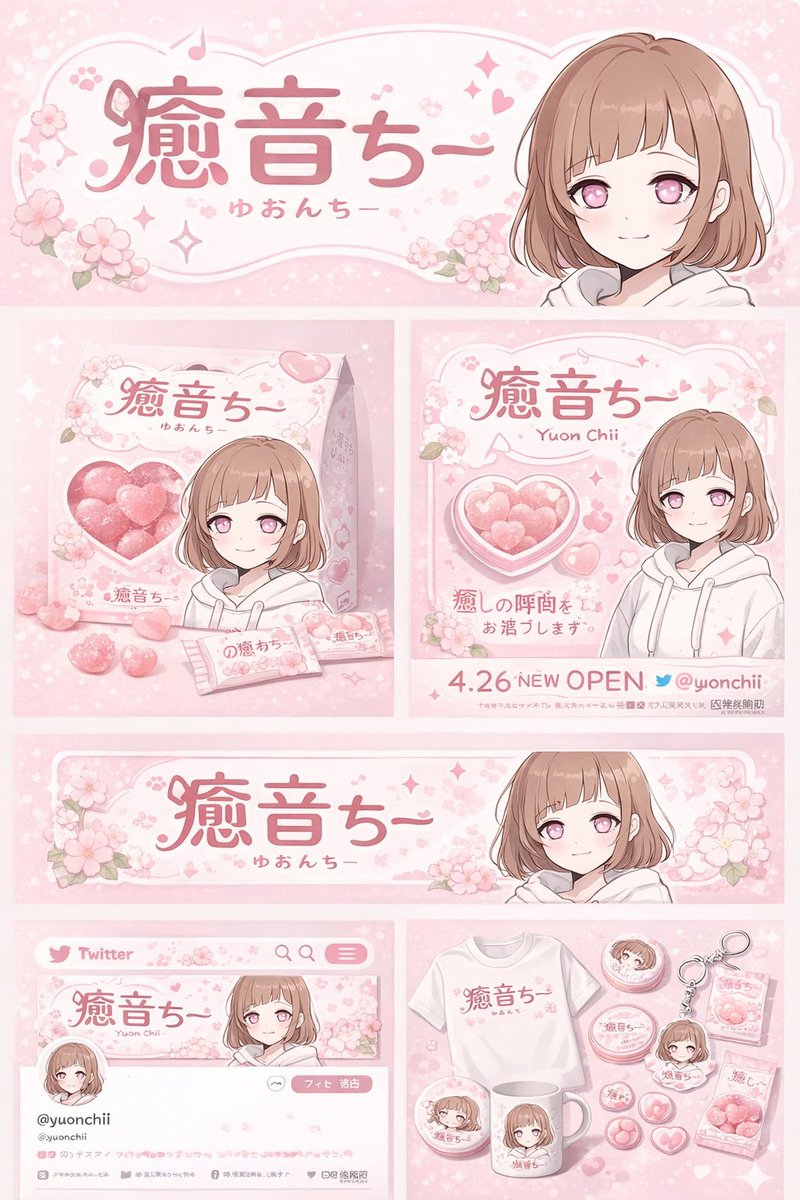 anime girl with short brown bob hair, pink eyes, wearing a white hoodie, gentle… — AI-generated image by @chi_vc_ using GPT Image 2