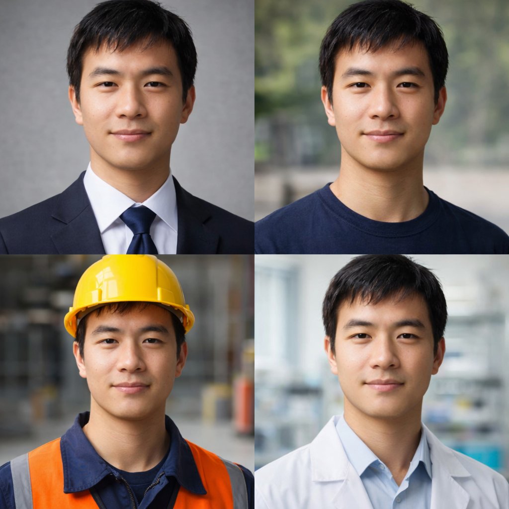 {argument name="profession 1" default="Corporate professional wearing a dark… — AI-generated image by @frankfu1688 using GPT Image 2