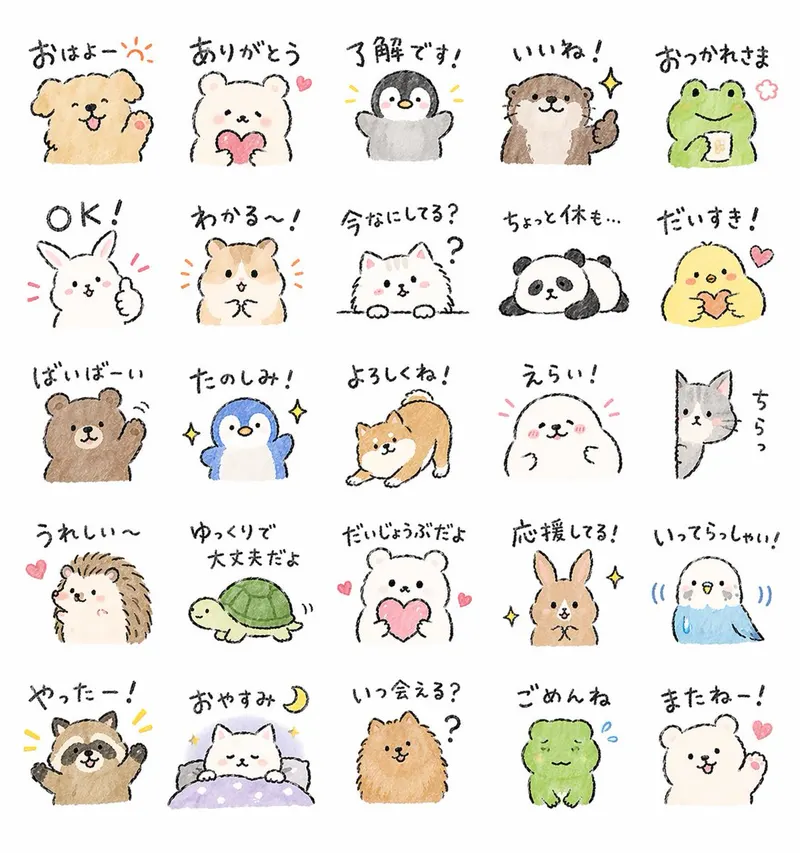 Create {argument name="quantity" default="24"} LINE stickers of {argument… — GPT Image 2 prompt by @midori_tatsuta