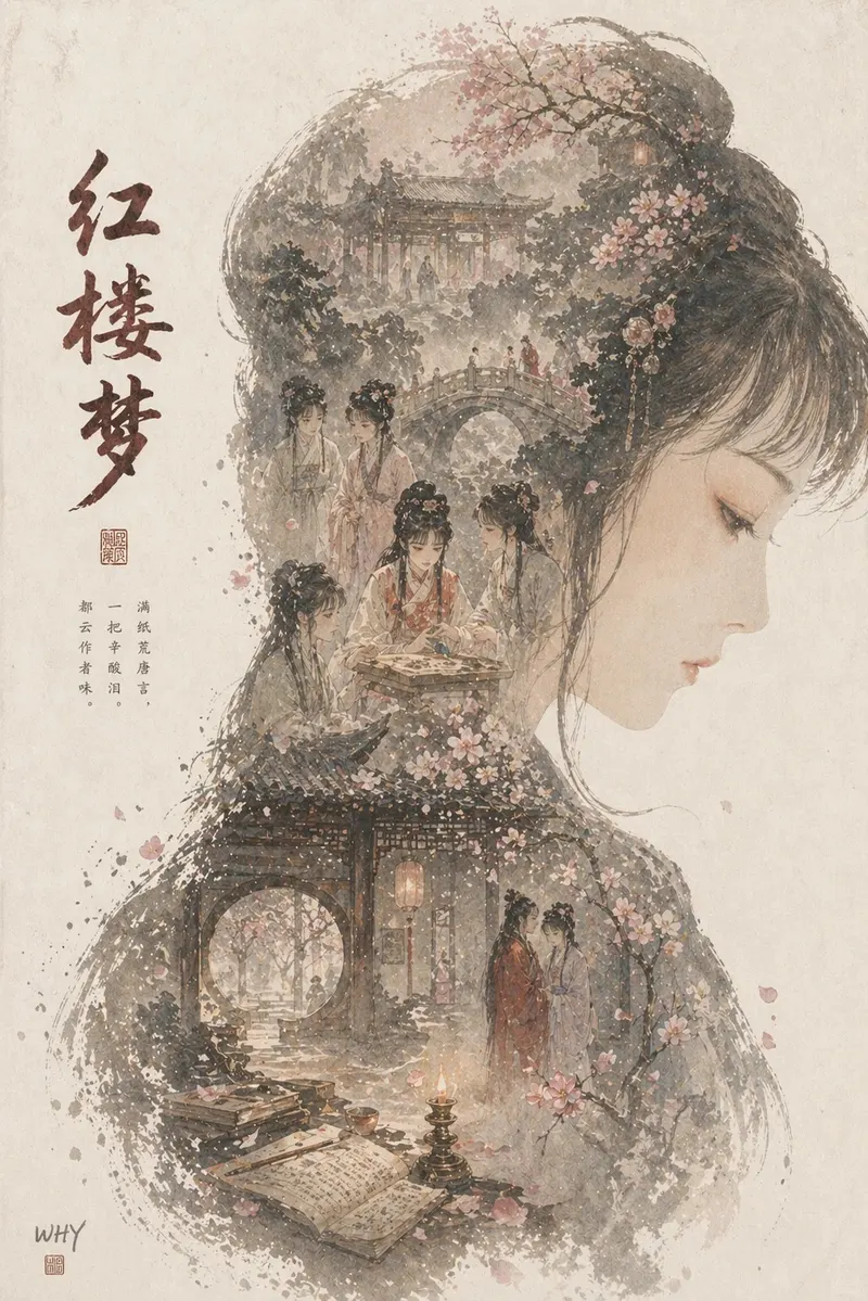 根据【XXX主题】自动生成一张收藏版史诗叙事海报:巨大优雅的人物侧脸剪影作为外轮廓,剪影内部自动生长出最契合该主题的完整世界观、标志性场景、角色关系、象征符号、… — GPT Image 2 prompt by @creator