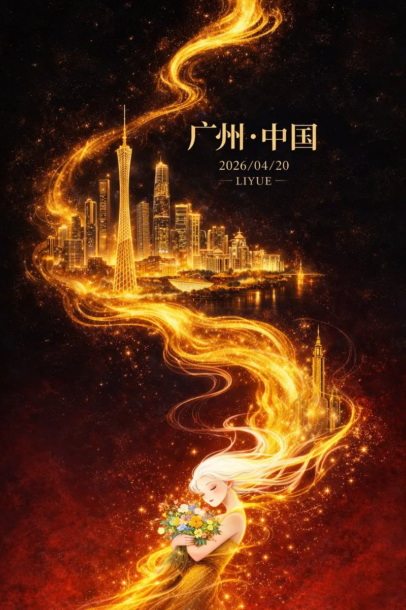Flat illustration, high-end oriental fantasy style city poster design, vertical… — GPT Image 2 prompt by @liyue_ai